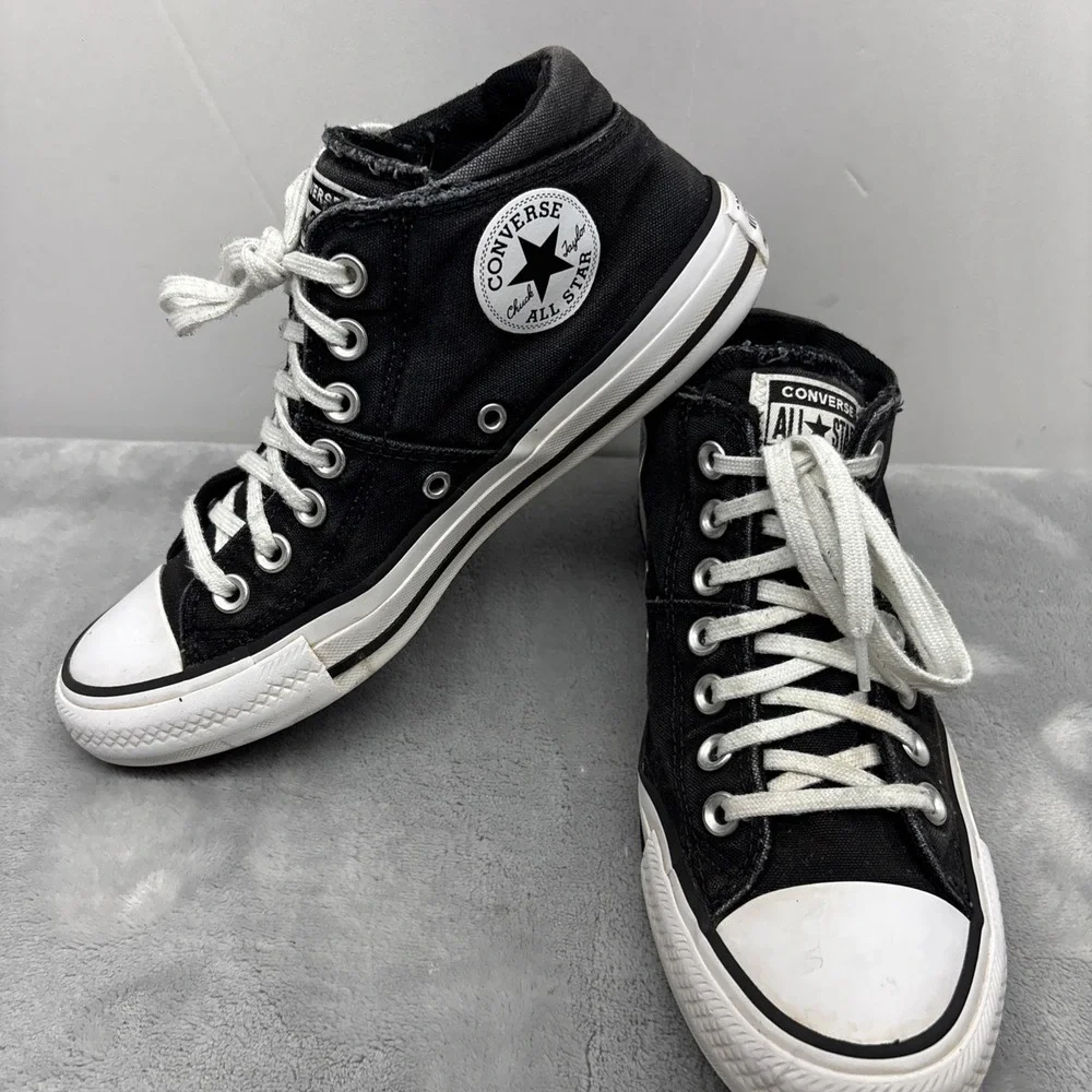 Converse Chuck Taylor All Star Madison Mid Womens Sz 7.5 Canvas Black 563512F